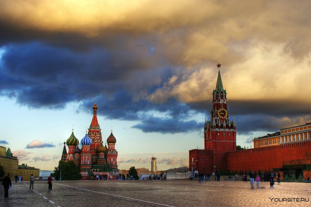 Красная площадь в городе москва