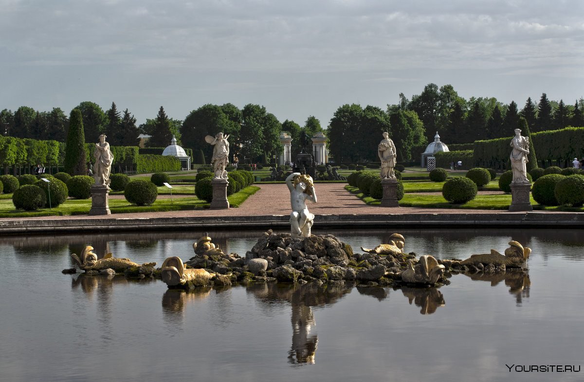 Петродворец фонтаны верхний парк