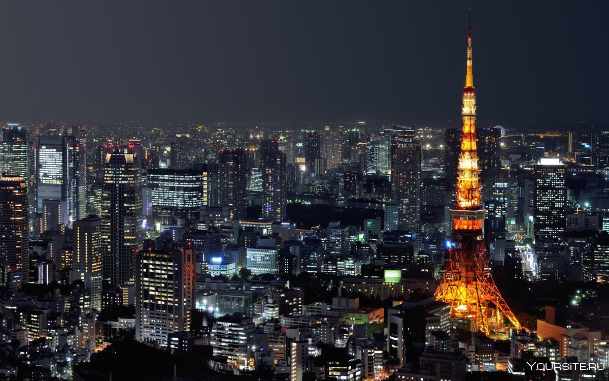 Ночной Токио башня