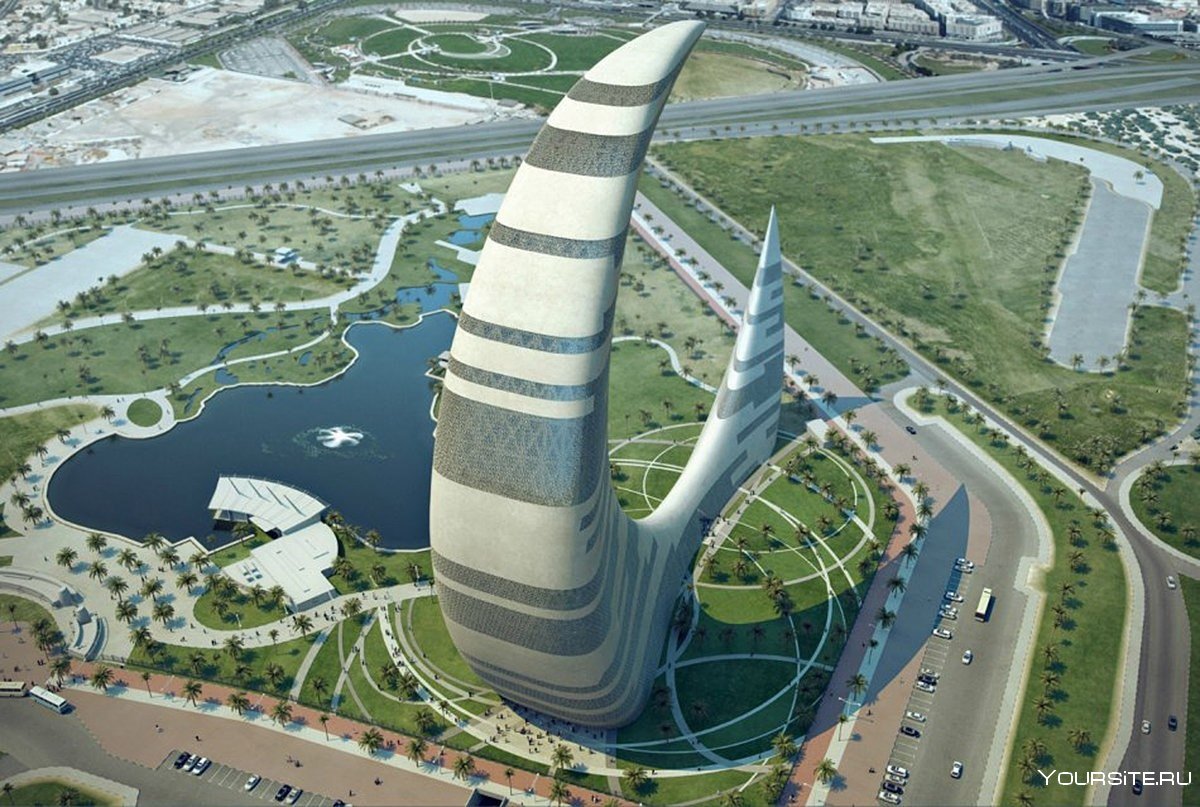 Архитектура Дубаи полумесяц