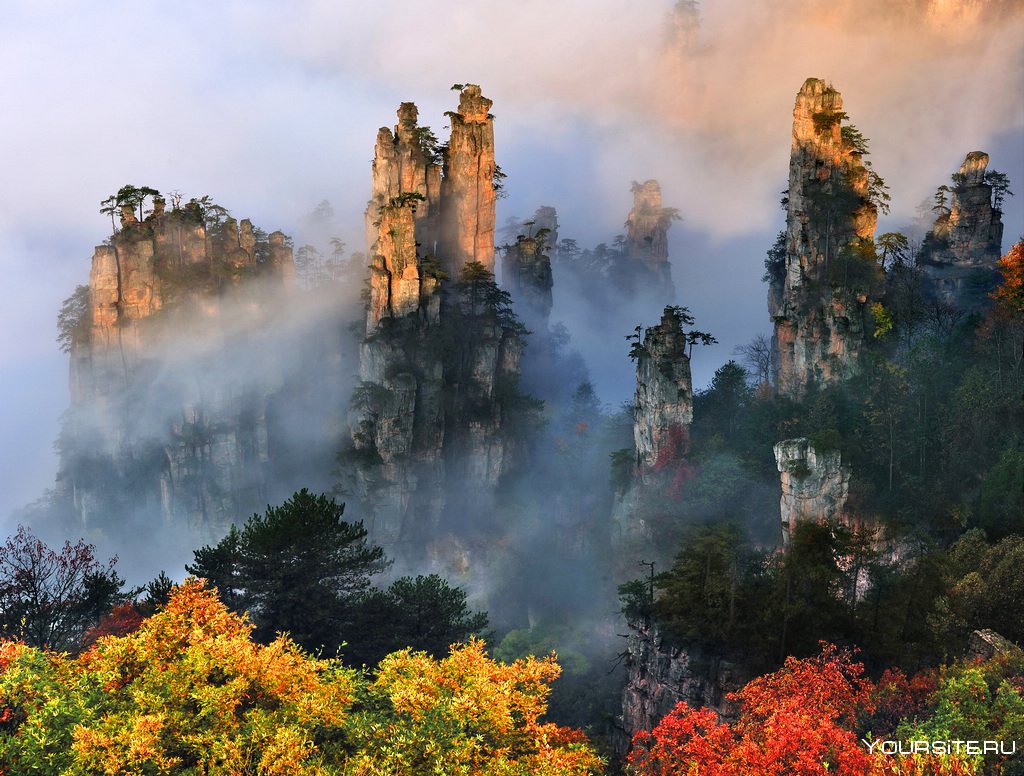 Национальный парк в Китае Zhangjiajie
