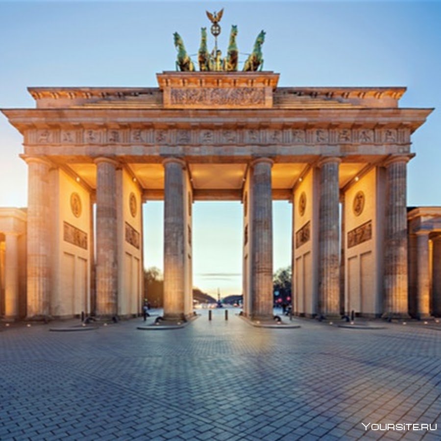 Бранденбургские ворота Берлин храм молчания
