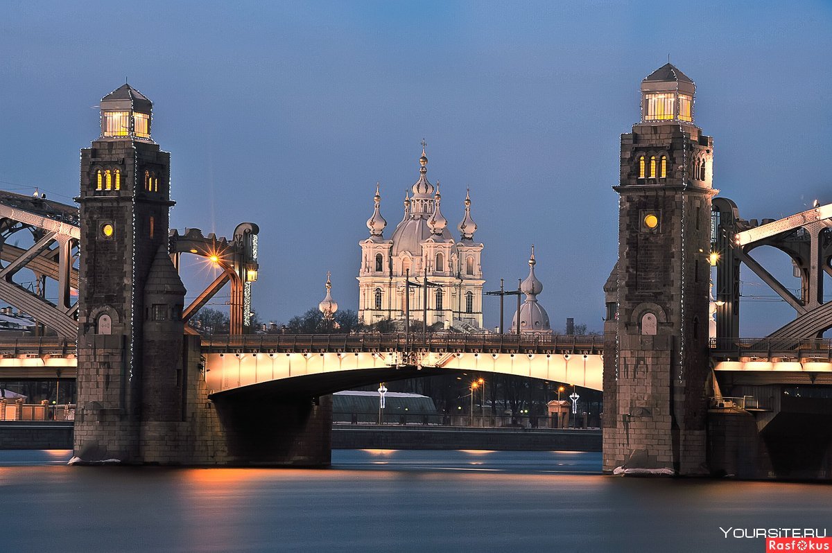 Большеохтинский мост Санкт-Петербург башни