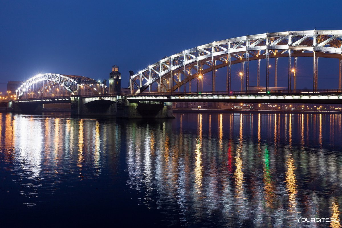 Большеохтинский мост в санкт петербурге фото