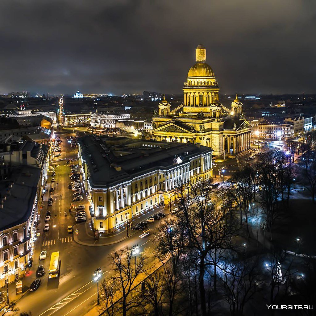 Ночной Санкт-Петербург собор