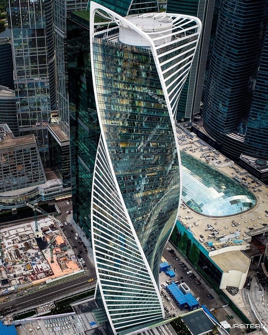 Башня спираль Москва Сити