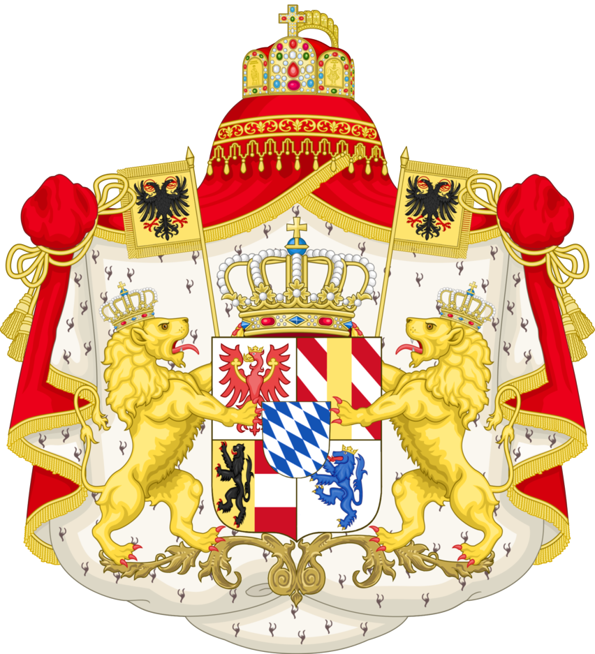 Герб средней европы. Герб королевства Бавария. Геральдика королевства Баварии. Королевство Бавария флаг герб. Флаг Баварии 1812.