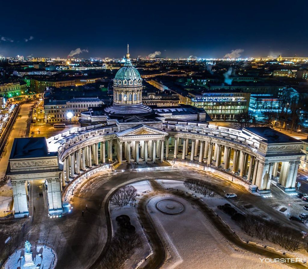 казанский собор ночью