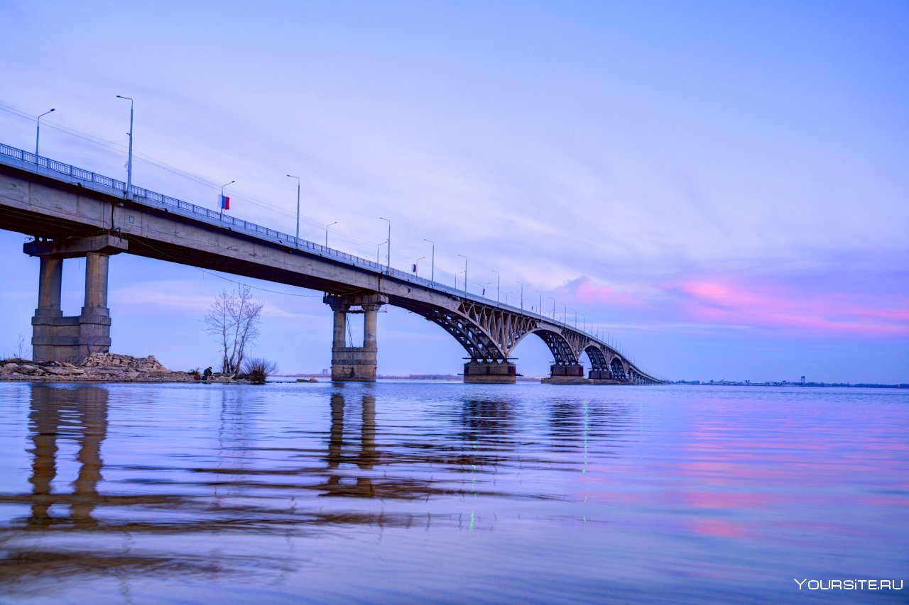 Саратов мост через волгу фото