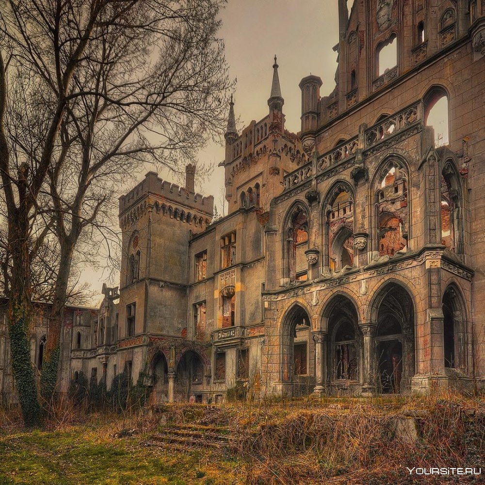 Разрушенный замок, Копица , Польша