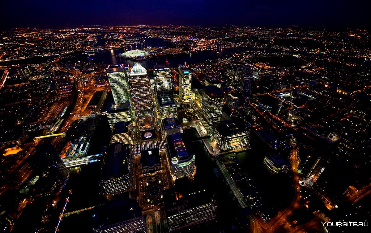 Вид Лондона с высоты птичьего полета