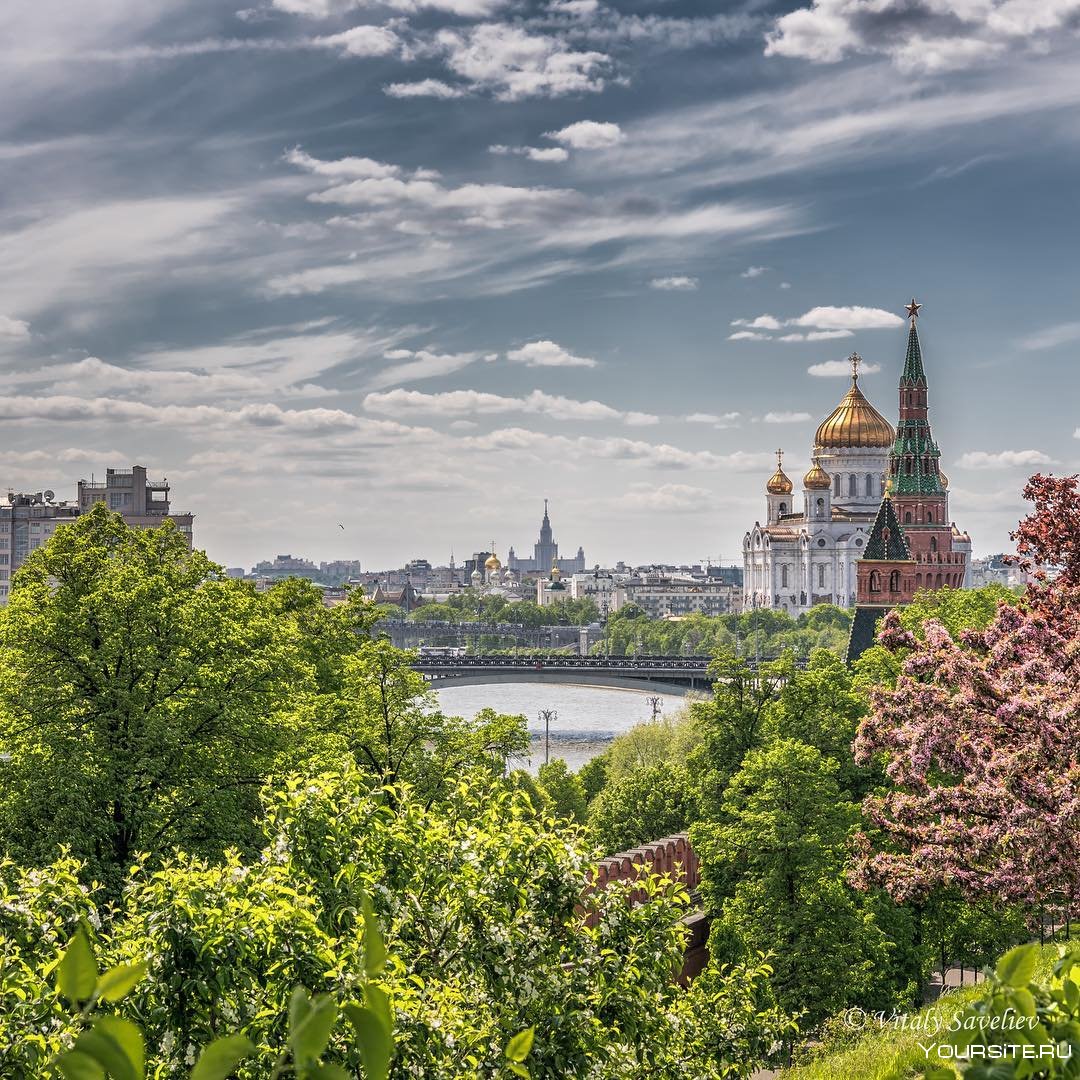 Москва река Воробьевы горы красная площадь
