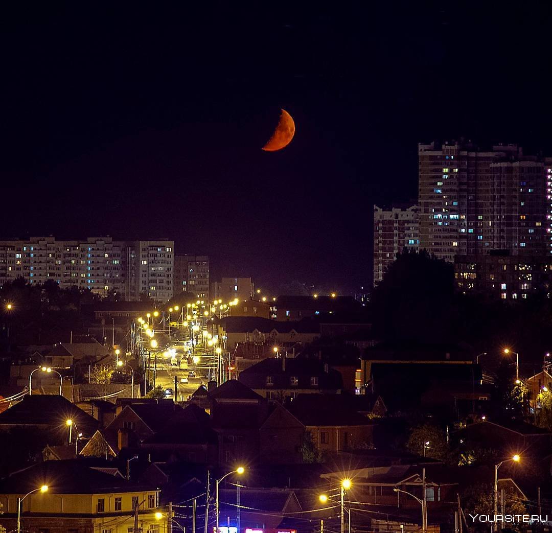 Ночной город Краснодар