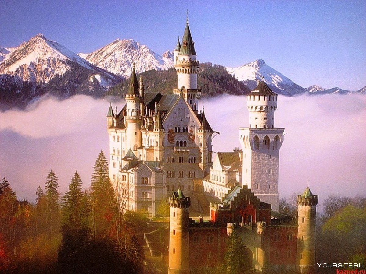 6.Замок Нойшванштайн в Германии
