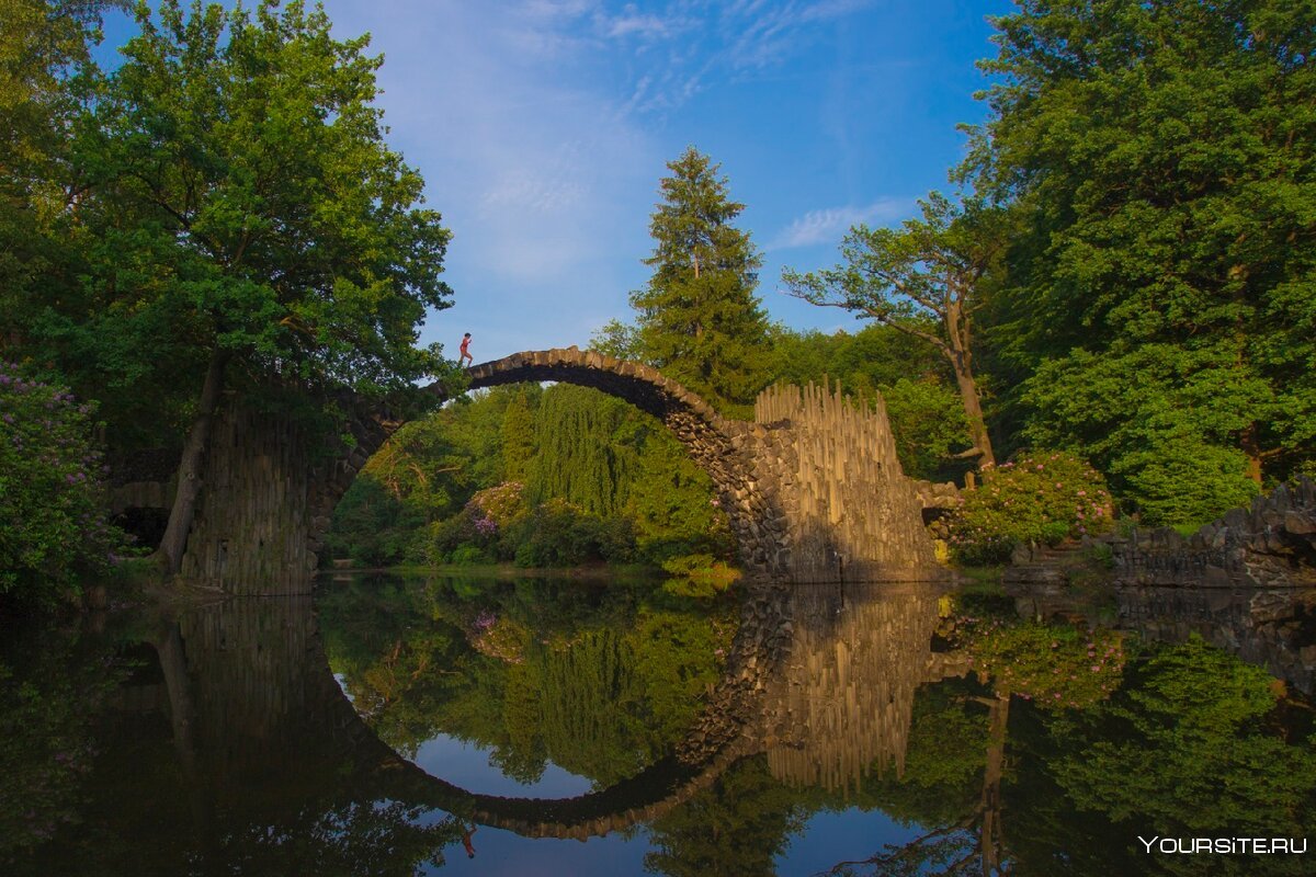 Мост Ракоц, парк Кромлау, Германия