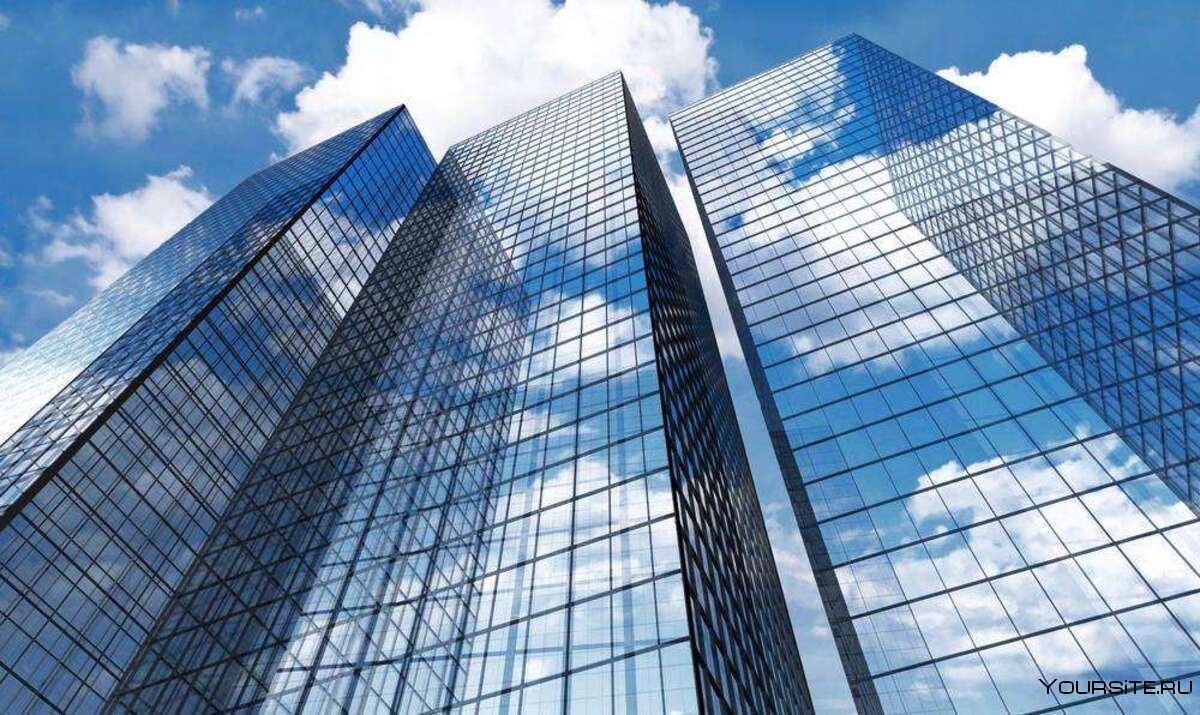 Красивые стеклянные здания