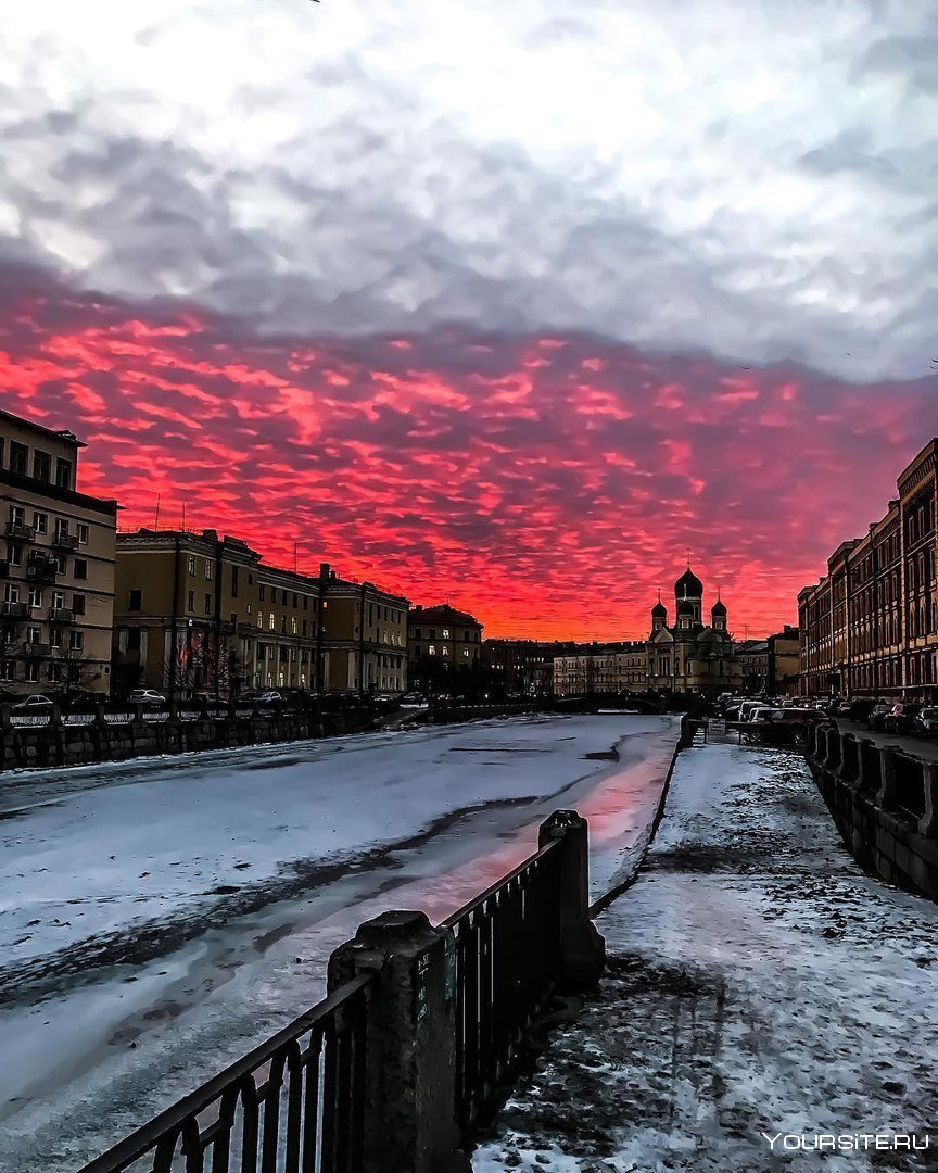 Санкт Петербург рассвет