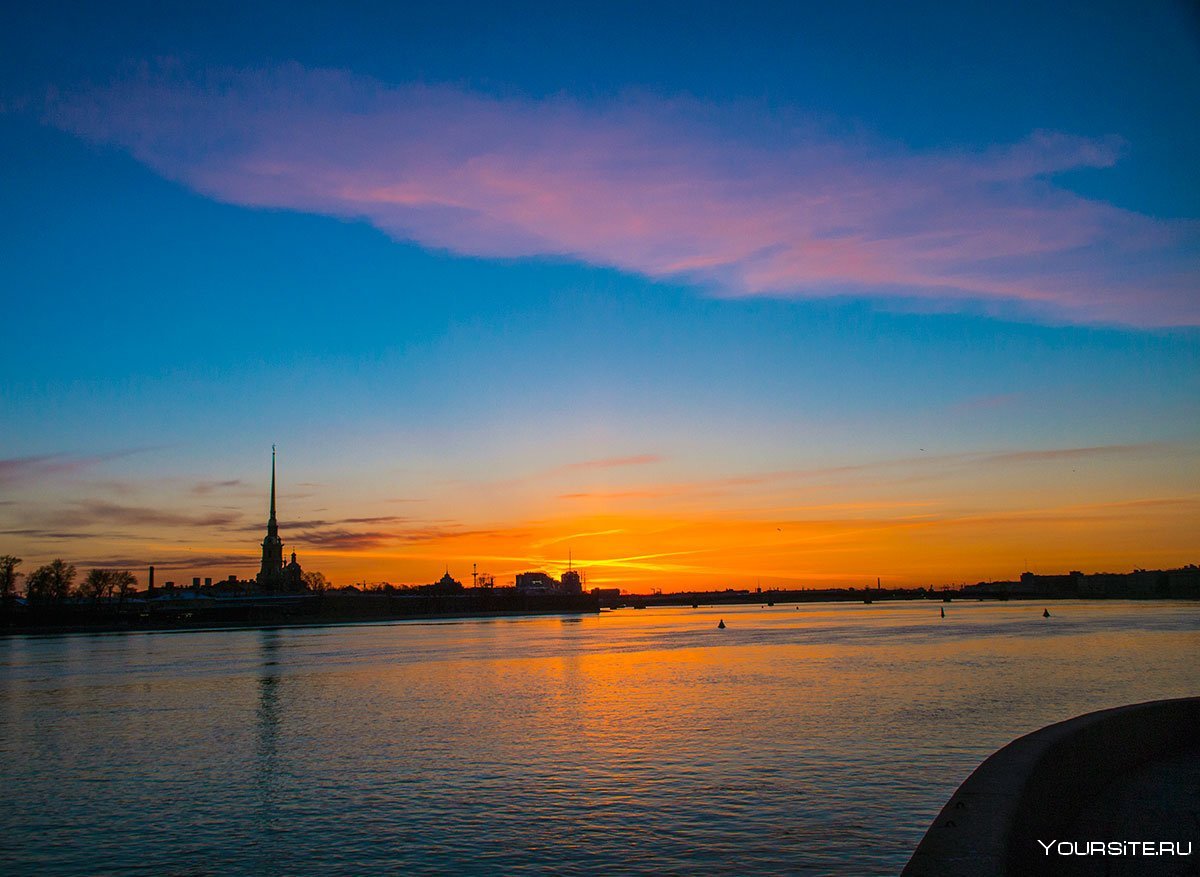 Восход над Невой Санкт Петербург