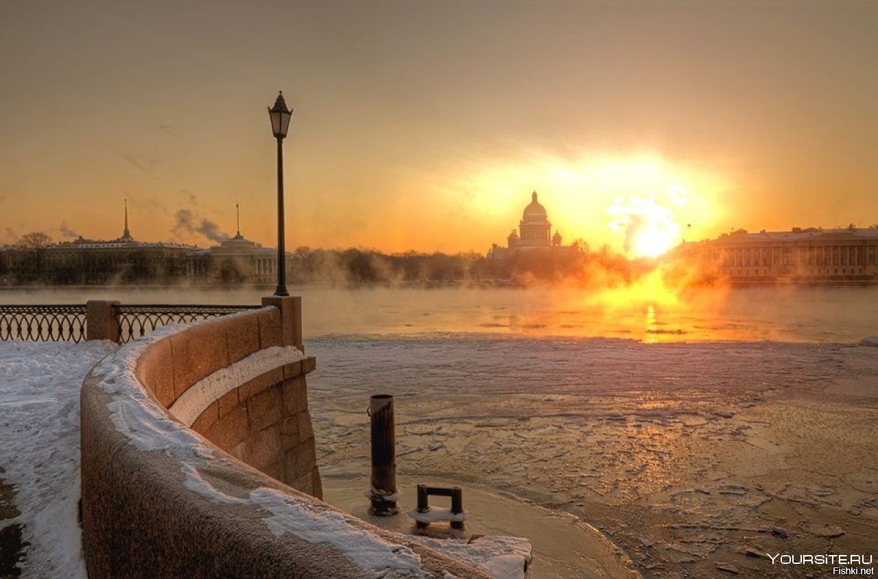 Санкт-Петербург зима солнце Санкт-Петербург