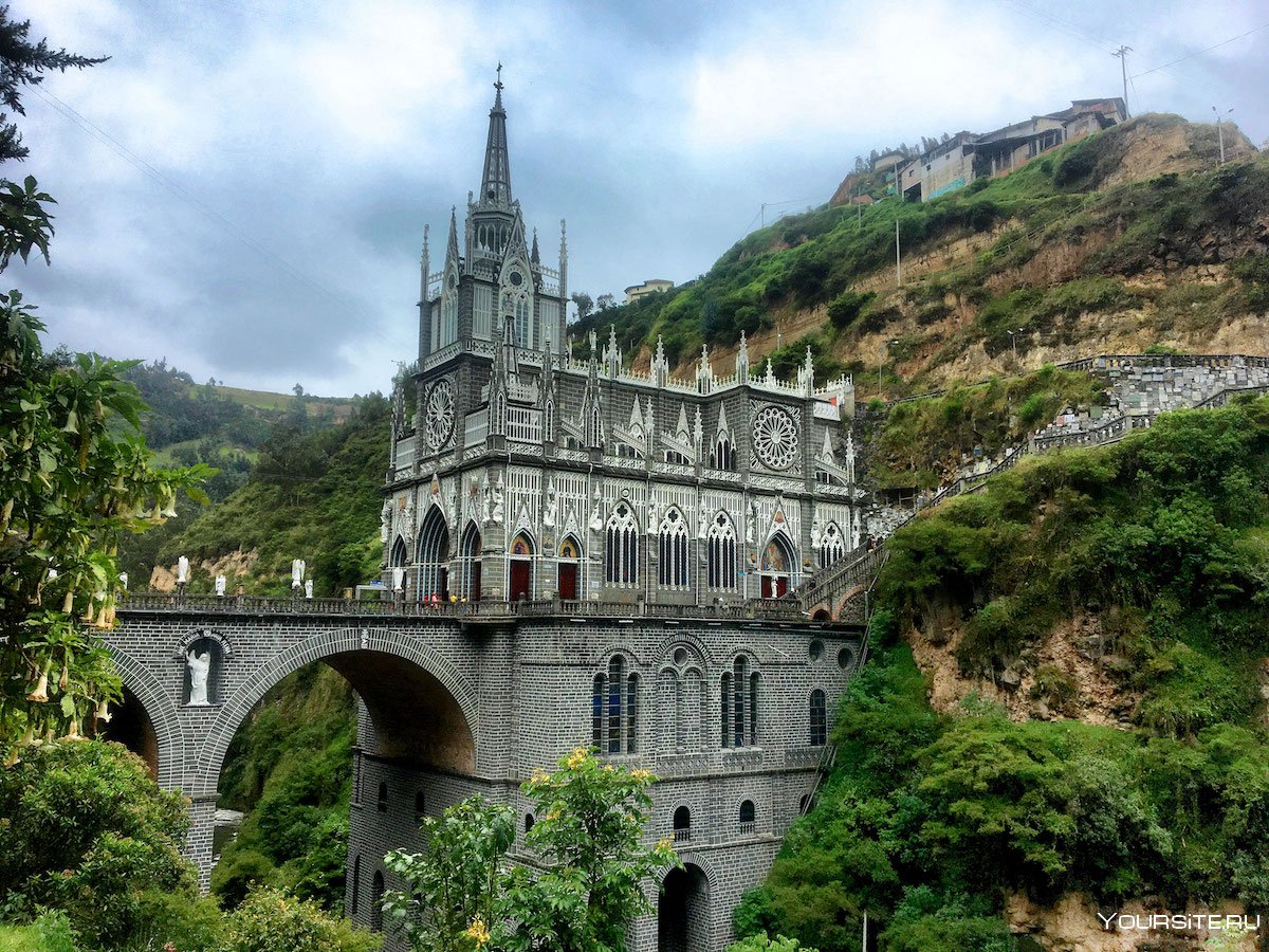 Церковь las Lajas Колумбия