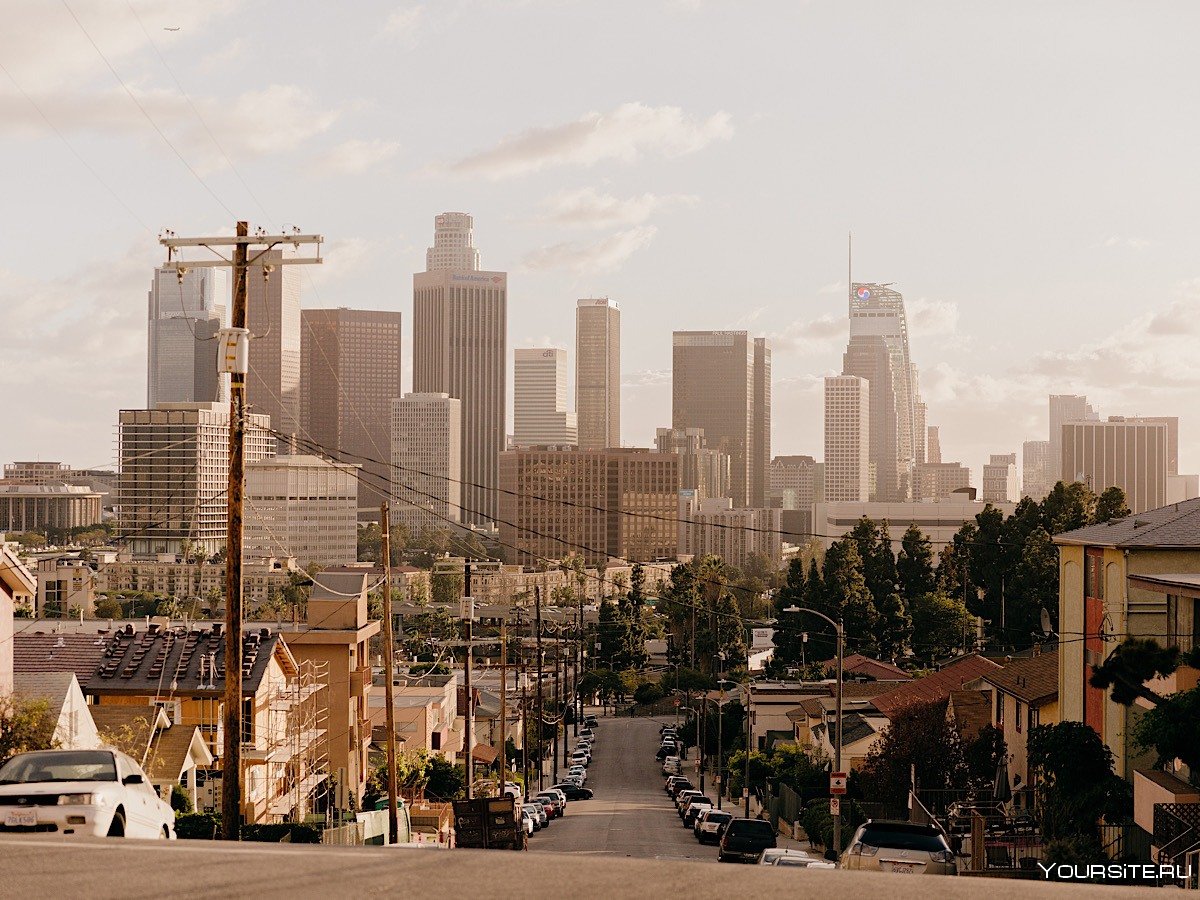 Вид на Даунтаун Лос Анджелес