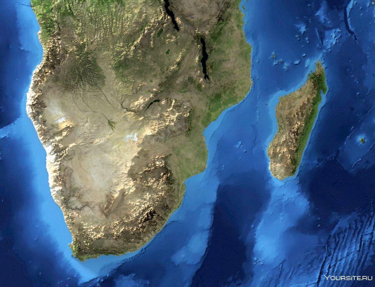 Мадагаскар остров со спутника
