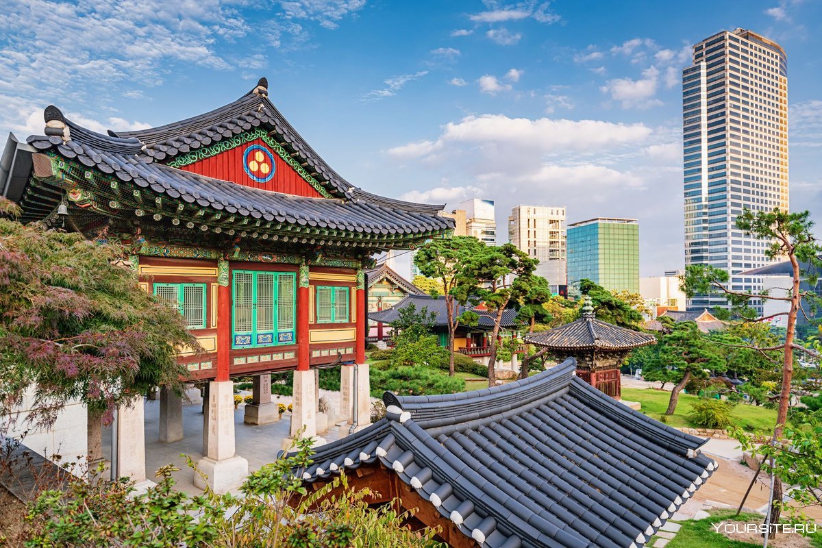 Храм Бонгеунса в Сеуле Южная Корея