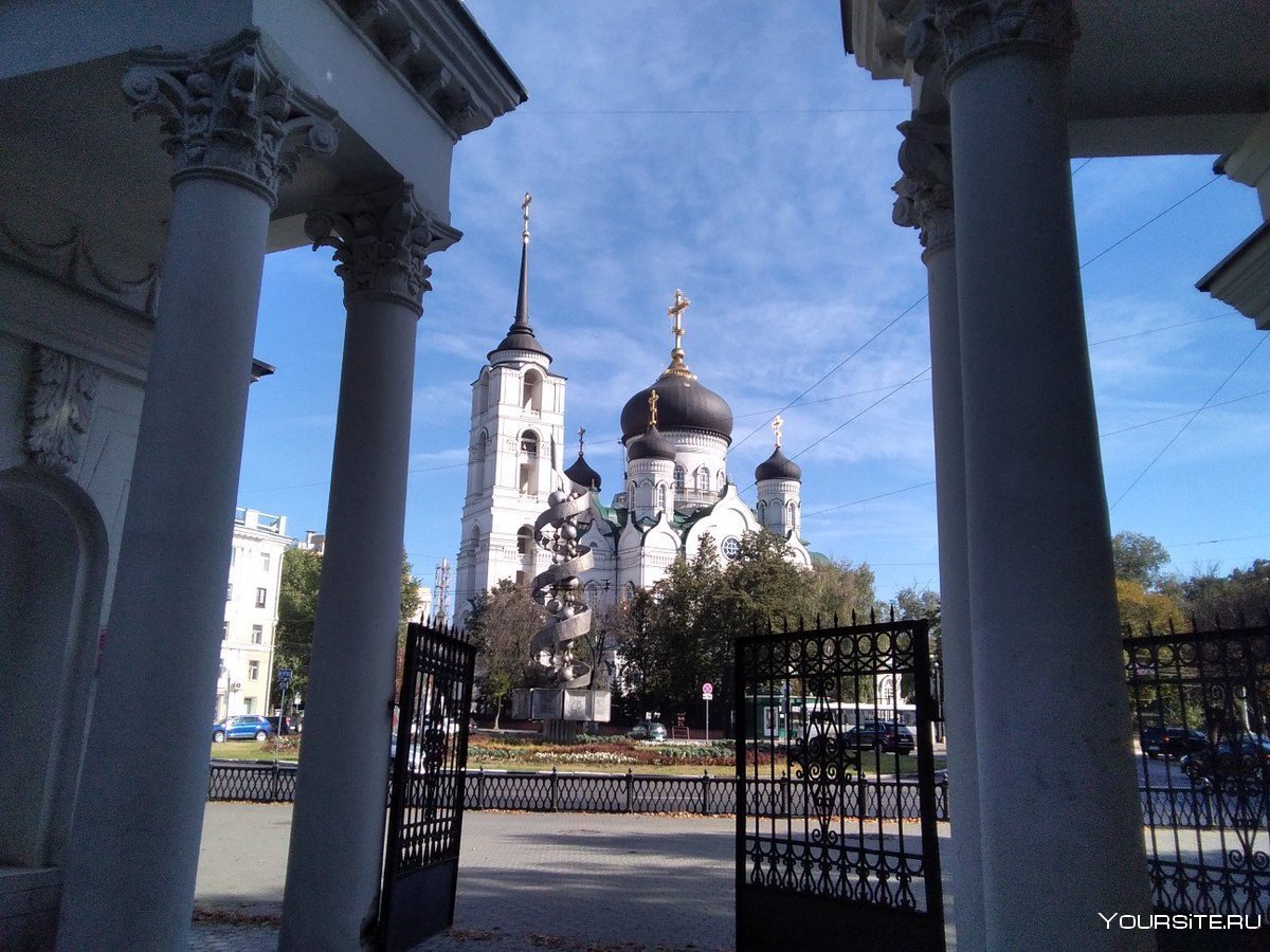 Благовещенский кафедральный собор Воронеж зимой