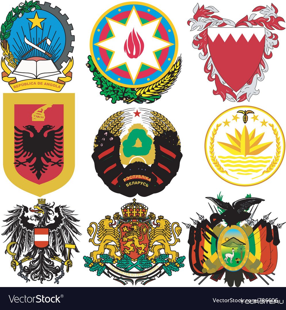 Герб из разных стран