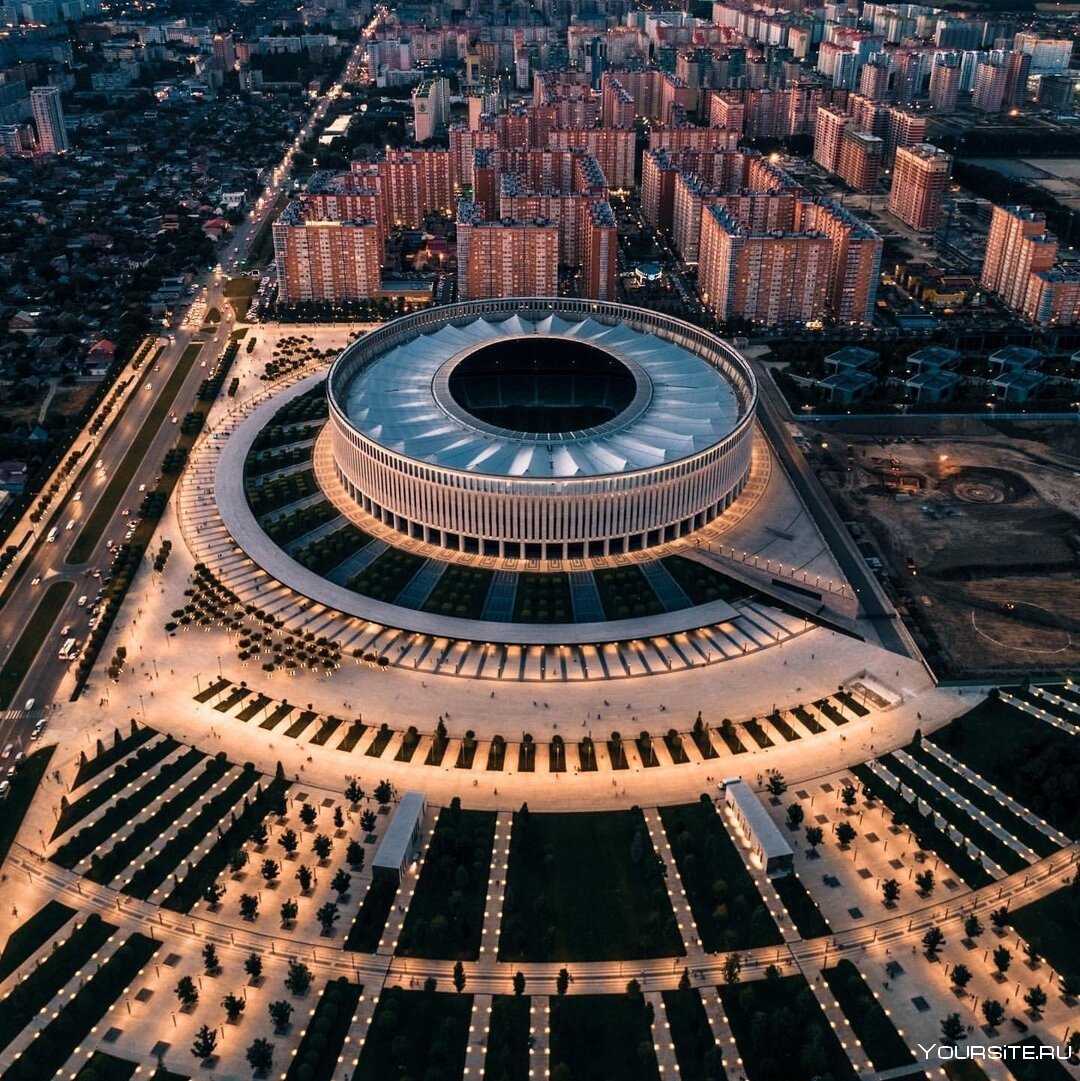 Краснодар ЖК панорама вид на стадион