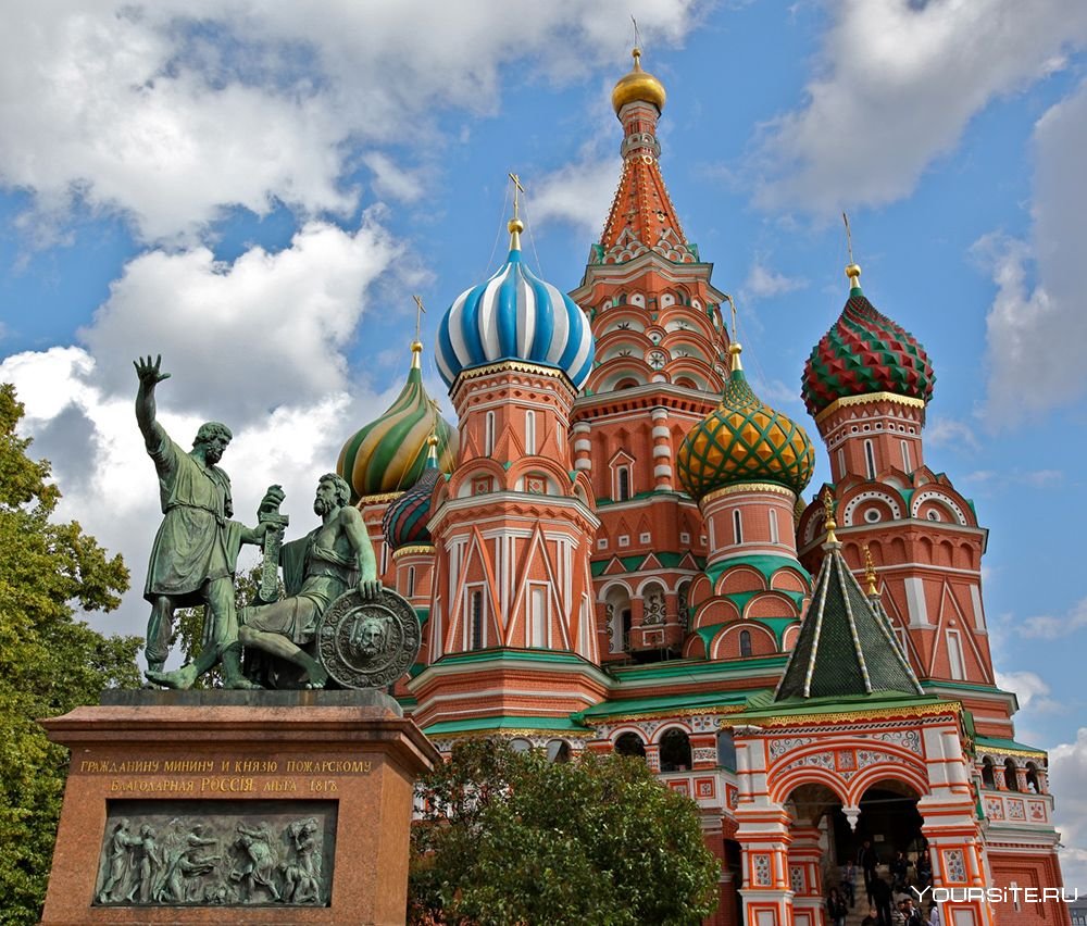 Покровский собор в Москве сверху