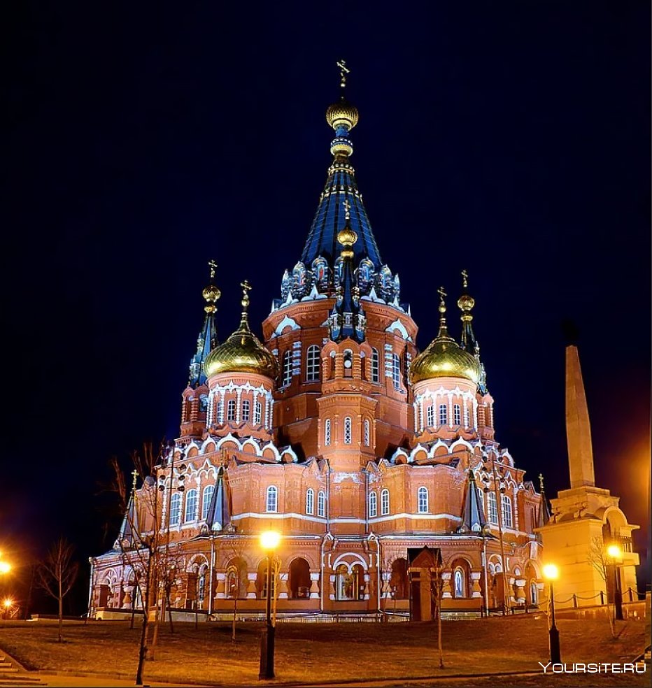Свято Михайловский собор Ижевск ночью
