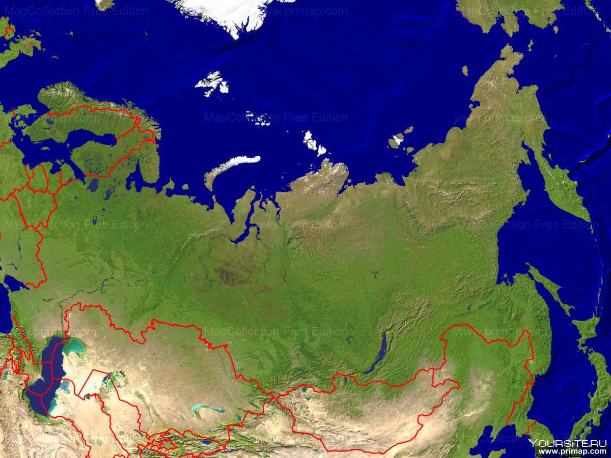 Россия со спутника