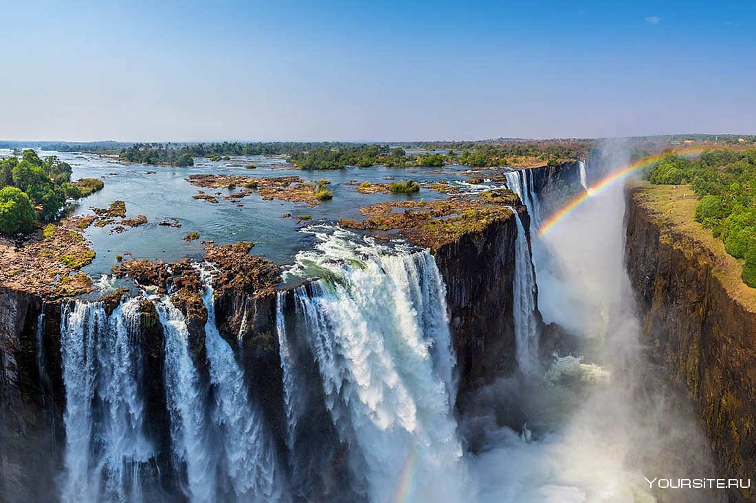 Виктория Фоллс Зимбабве водопад