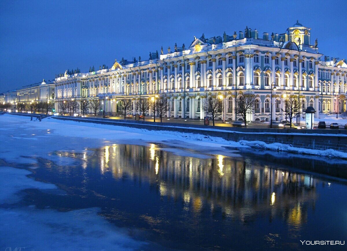 Дворцы Санкт-Петербурга зимой