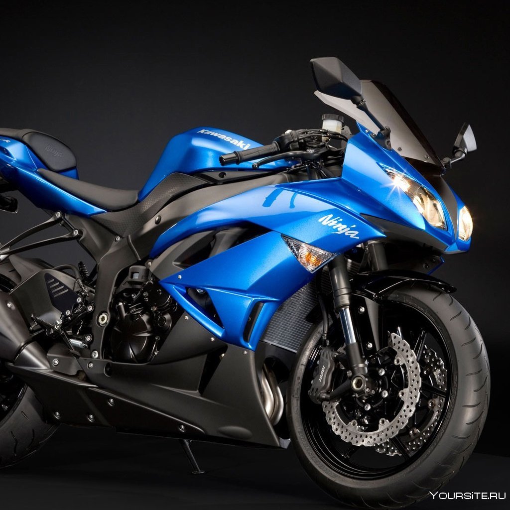 Мотоцикл Кавасаки синий GSX
