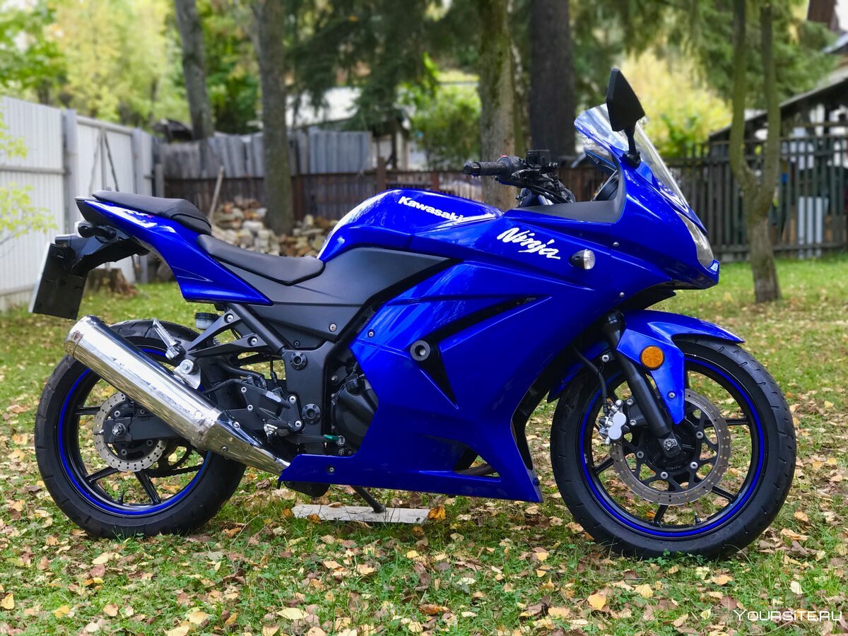 Kawasaki Ninja 250r синий