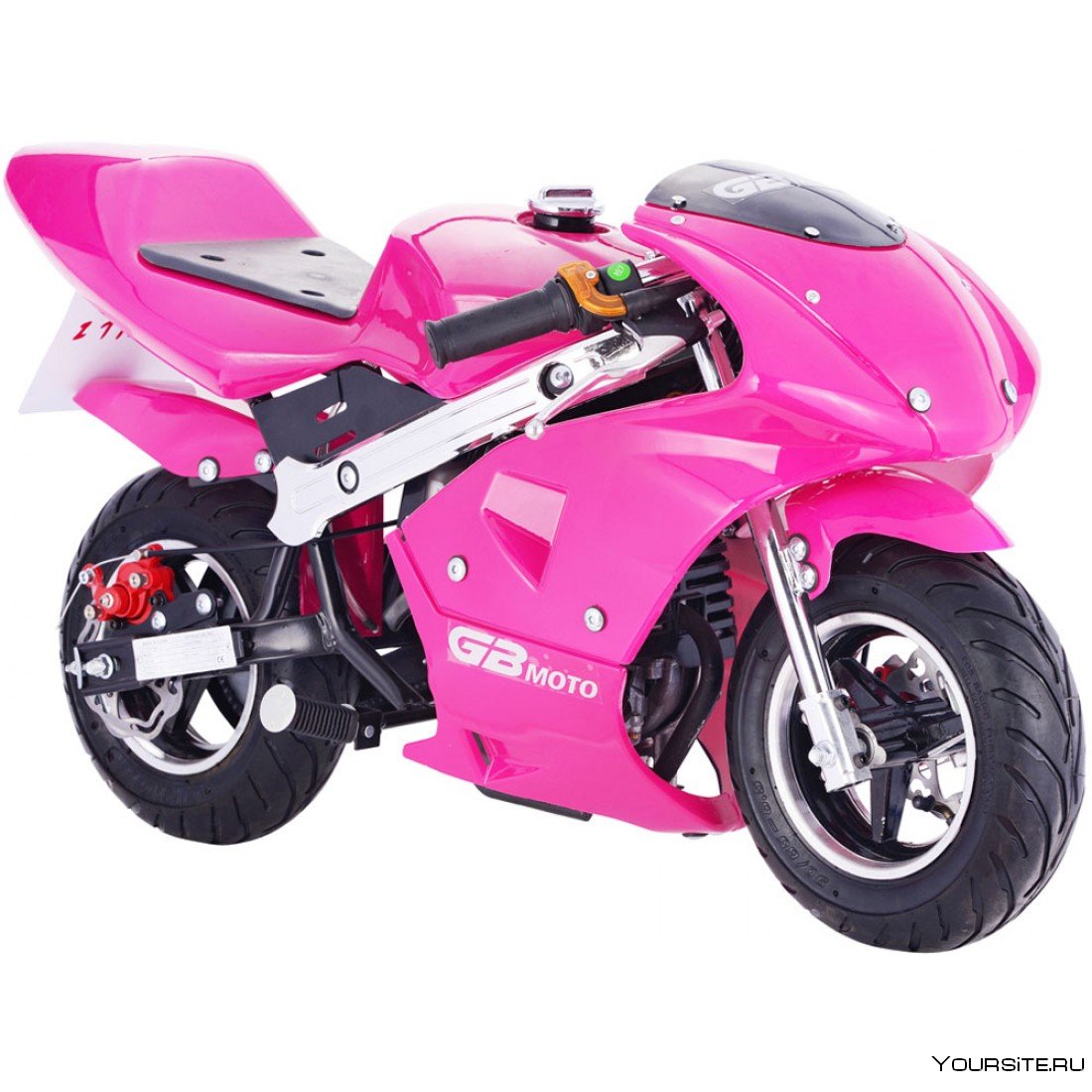 Детский мотоцикл розовый