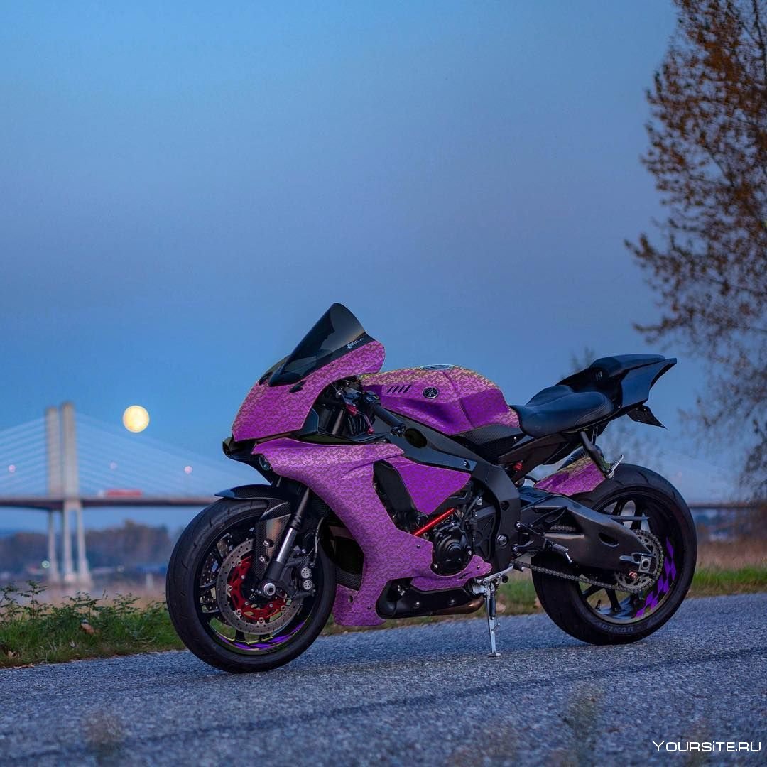 Мотоцикл розовый r1