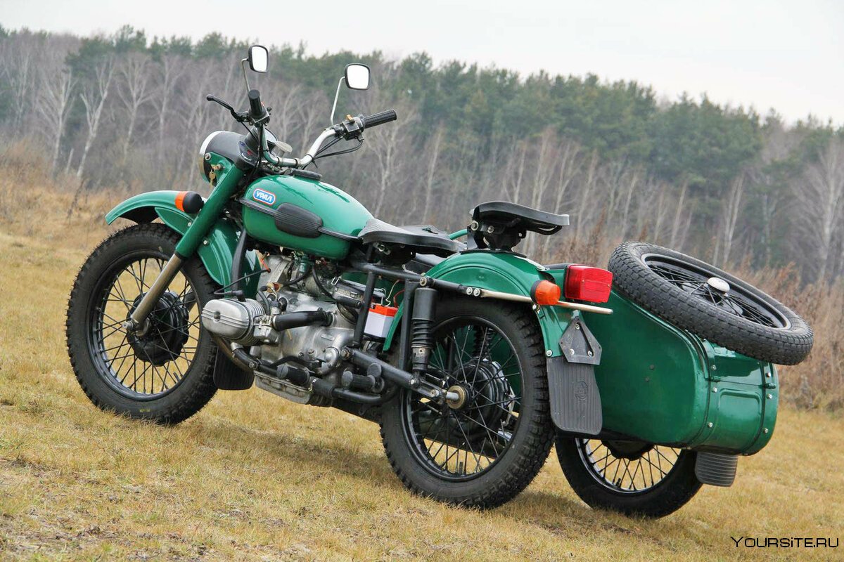Мотоцикл Урал зеленый металлик