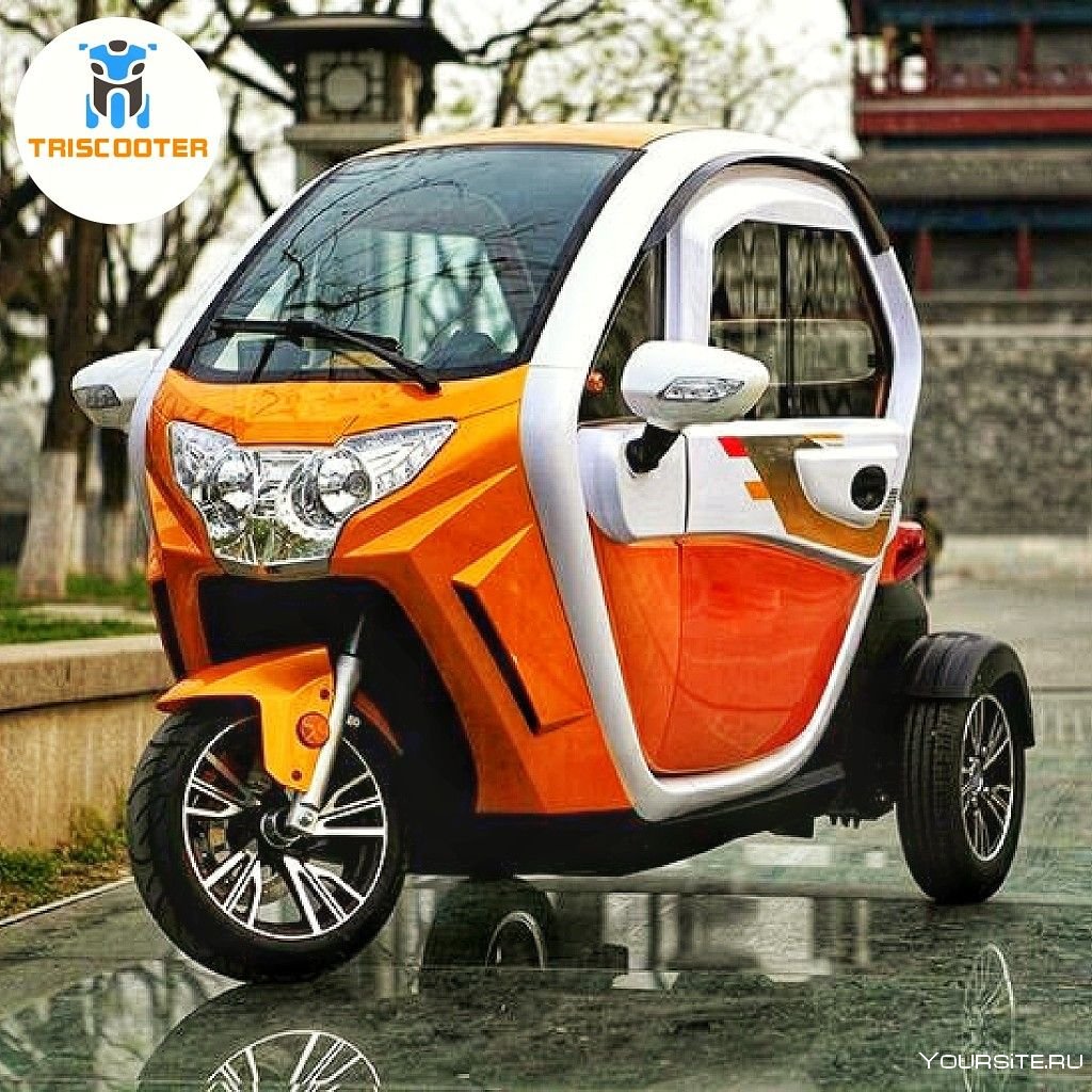 Скутер трицикл Triscooter Avrora 2000w el (ev) с кабиной