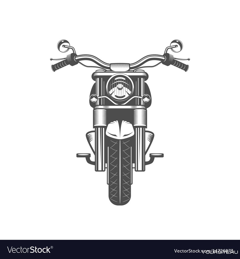Руль мотоцикла вектор
