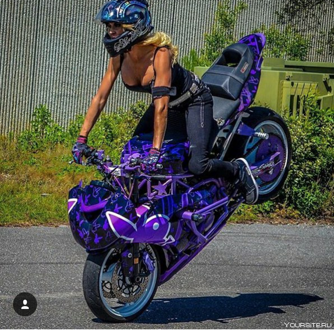 Фиолетовый байк для девушки