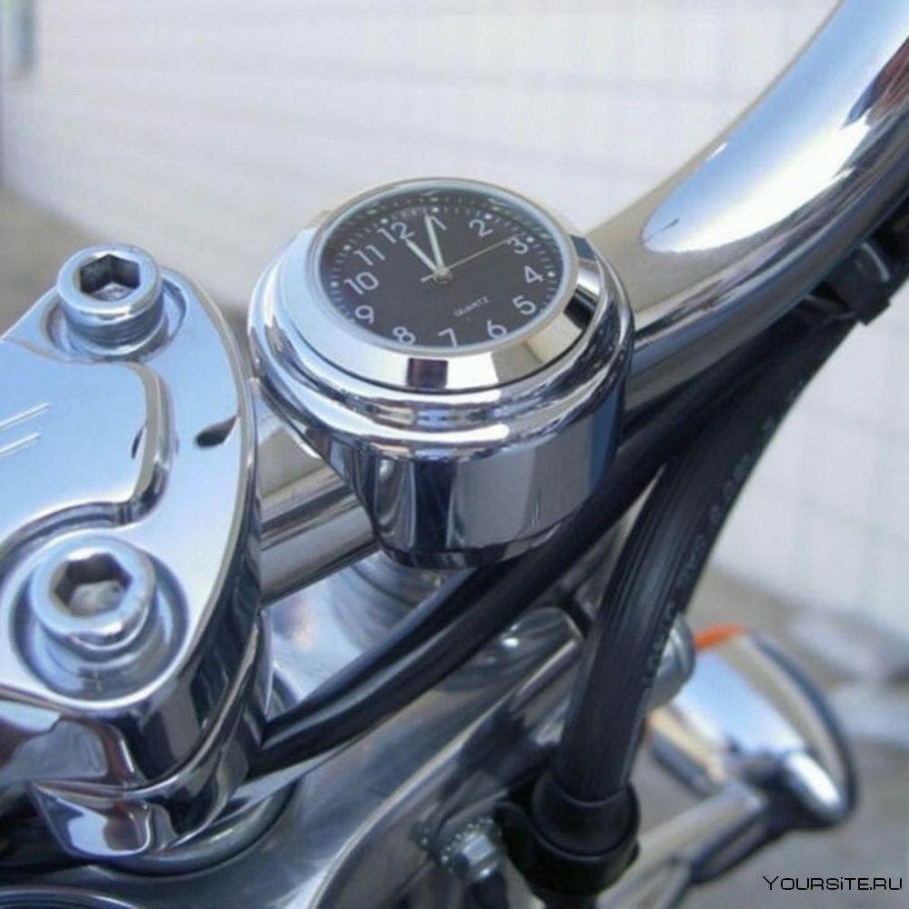 Металлические часы на руль мотоцикла Motorcycle Clock Handlebar