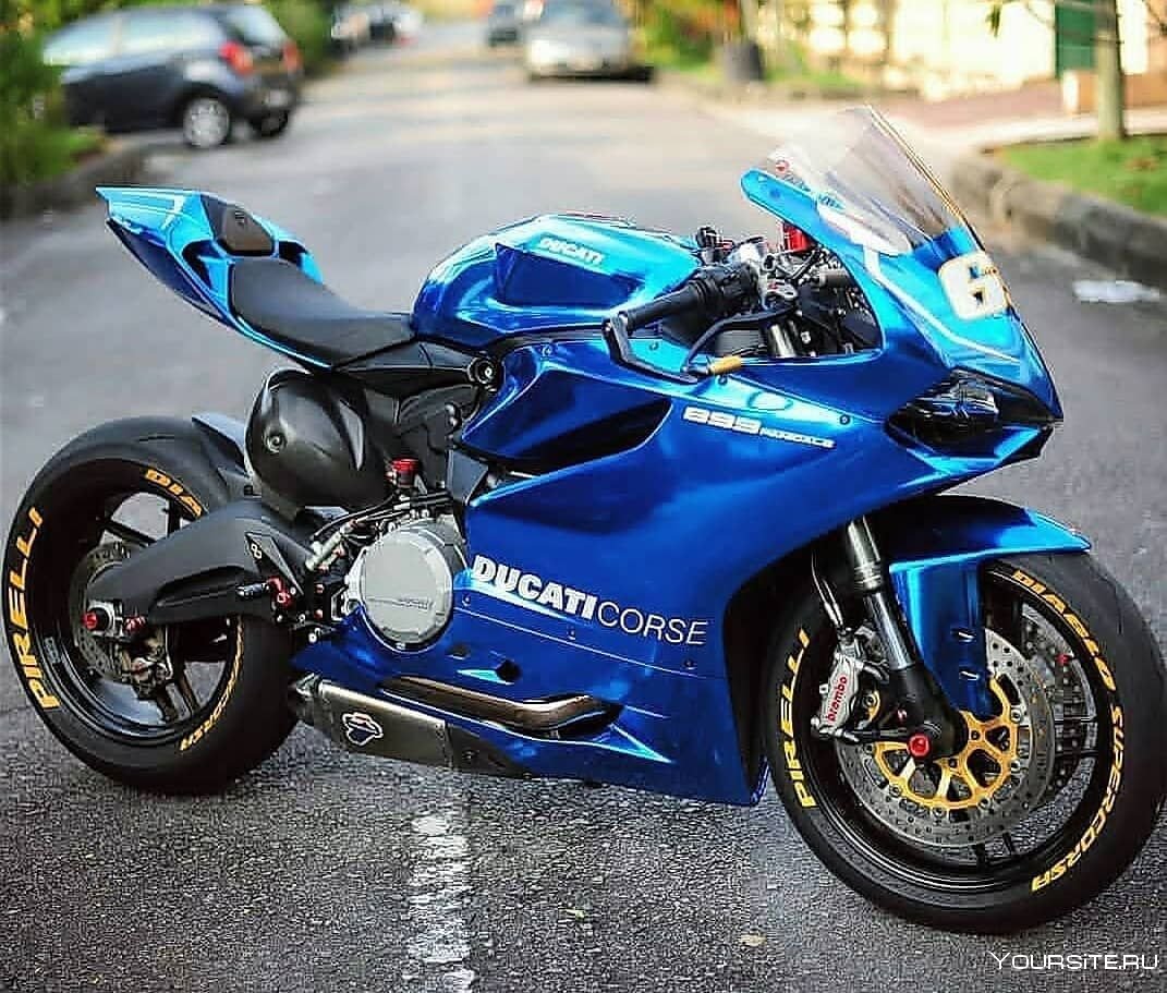 Дукати мотоцикл синий