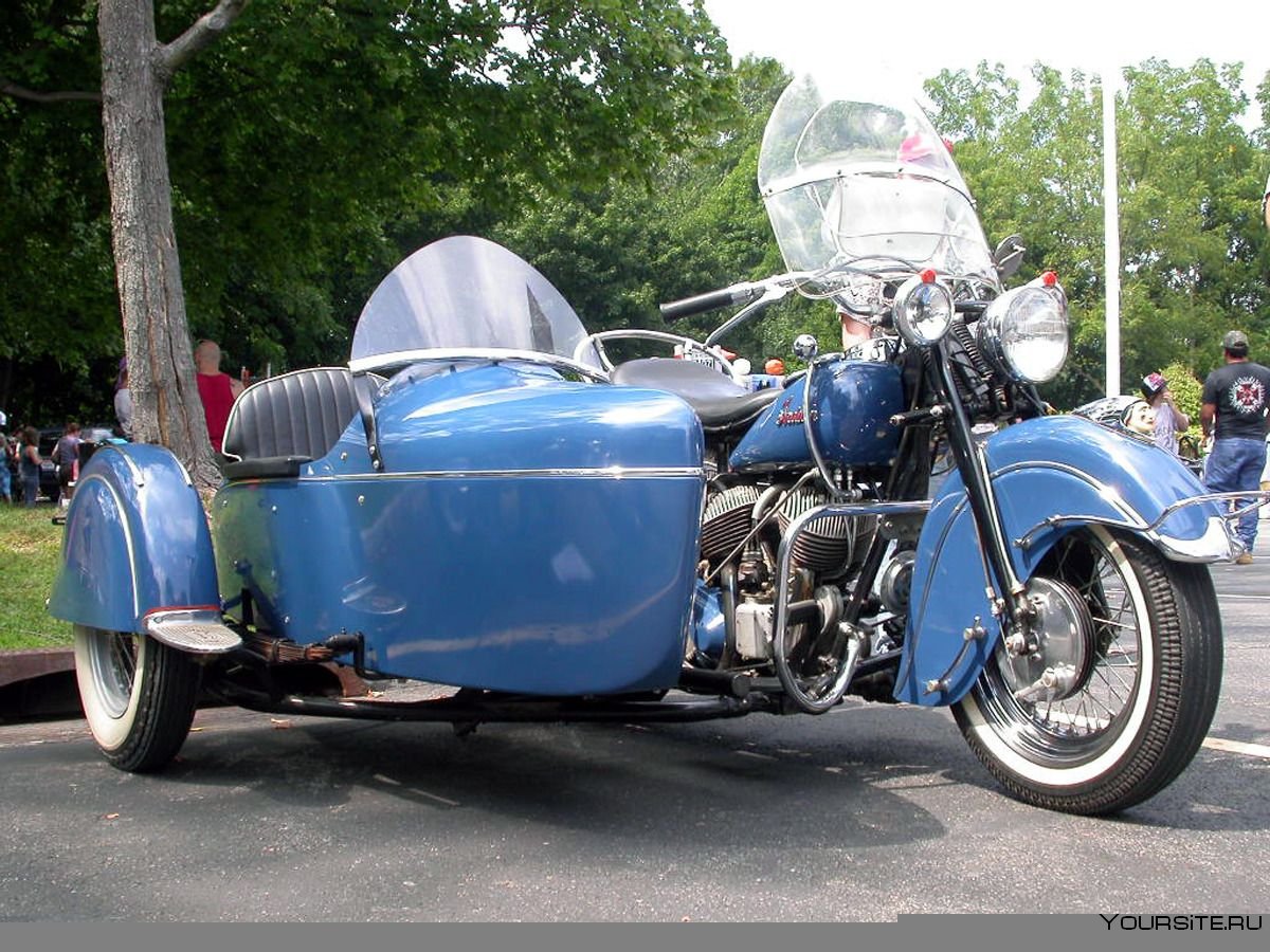 Мотоцикл indian Chief Vintage с люлькой