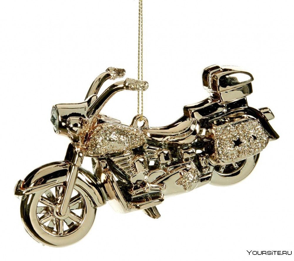 Елочная игрушка мотоцикл