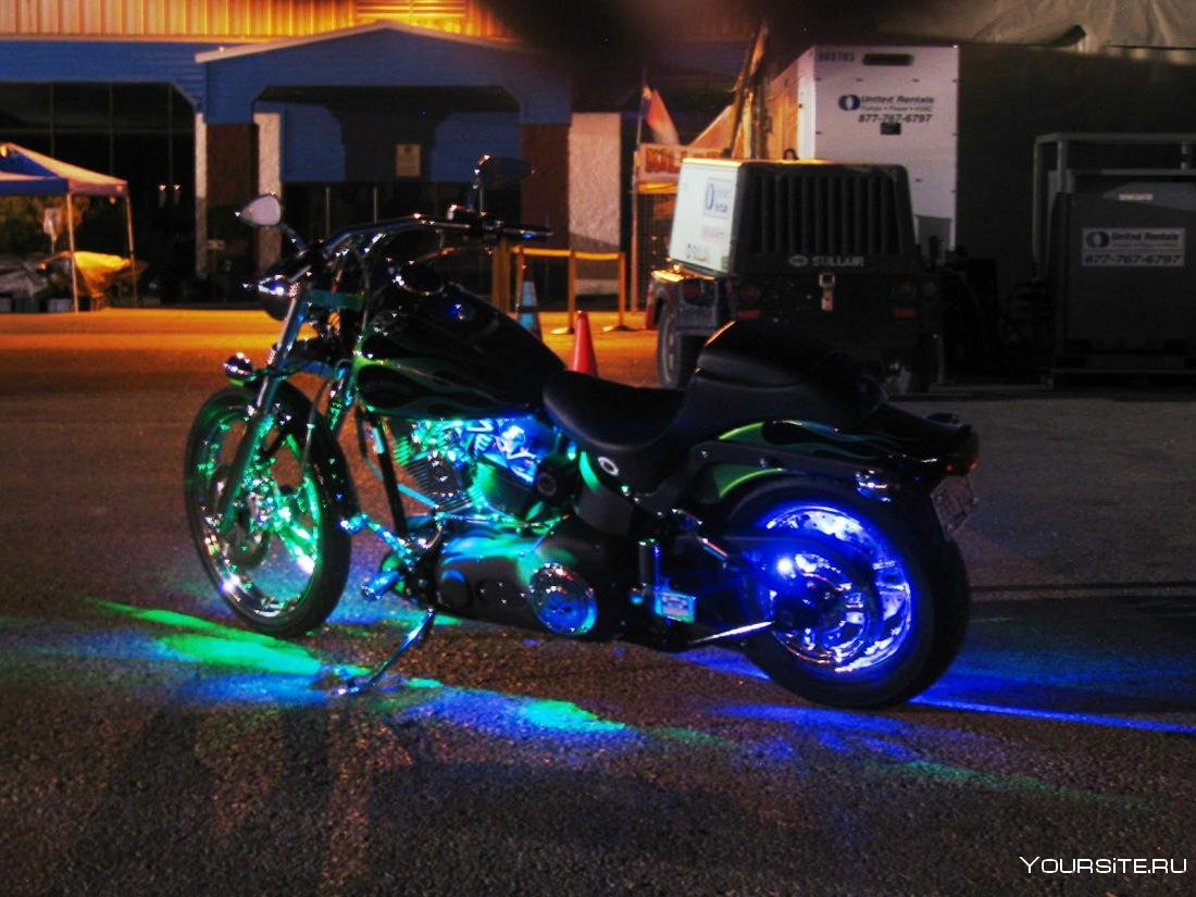 Светящиеся мотоциклы