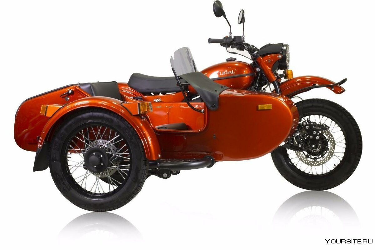 Мотоцикл Урал новый оранжевый
