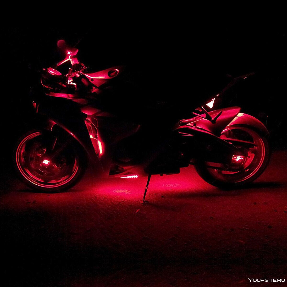 Спорт мотоцикл с RGB подсветкой